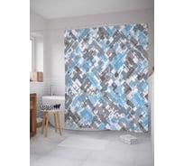 Штора (занавеска) для ванной JoyArty "Маскировочная фантазия" из сатена, 180х200 см с крючками, sc_23281