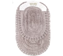 Набор ковриков для ванной SOFI DE MARKO YANA (мокко) кружевной 60x100 и 50x70 S.046мокко