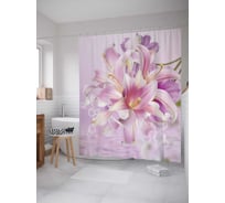 Штора (занавеска) для ванной JoyArty "Утонченная элегантность" из сатена, 180х200 см с крючками, sc_2638