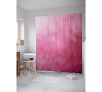 Штора (занавеска) для ванной JoyArty "Розовое напыление" из сатена, 180х200 см с крючками, sc_28898