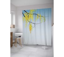 Штора (занавеска) для ванной JoyArty "Красота осени" из сатена, 180х200 см с крючками, sc_28085