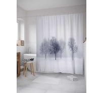 Штора (занавеска) для ванной JoyArty "Пурга" из сатена, 180х200 см с крючками, sc_28081