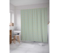 Штора (занавеска) для ванной JoyArty "Звезды и звездочки" из сатена, 180х200 см с крючками, sc_28695