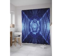 Штора (занавеска) для ванной JoyArty "Вход в портал" из сатена, 180х200 см с крючками, sc_28219