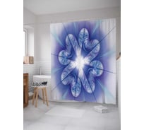 Штора (занавеска) для ванной JoyArty "Облачная иллюзия" из сатена, 180х200 см с крючками, sc_16980