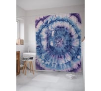 Штора (занавеска) для ванной JoyArty "Виноградный взрыв" из сатена, 180х200 см с крючками, sc_274836