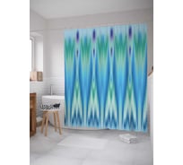 Штора (занавеска) для ванной JoyArty "Античная иллюзия" из сатена, 180х200 см с крючками, sc_13245