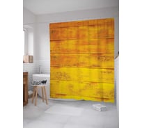 Штора (занавеска) для ванной JoyArty "Солнечная стенка" из сатена, 180х200 см с крючками, sc_13406