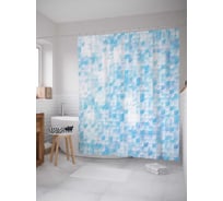 Штора (занавеска) для ванной JoyArty "Буря эмоций" из сатена, 180х200 см с крючками, sc_13257