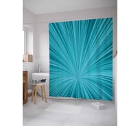 Штора (занавеска) для ванной JoyArty "Иллюзорный тоннель" из сатена, 180х200 см с крючками, sc_13260