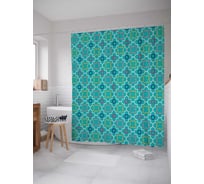 Штора (занавеска) для ванной JoyArty "Строгий фокус" из сатена, 180х200 см с крючками, sc_13249