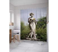 Штора (занавеска) для ванной JoyArty "Древнегреческая статуя женщины" из сатена, 180х200 см с крючками, sc_14862