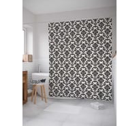 Штора (занавеска) для ванной JoyArty "Своеобразный орнамент" из сатена, 180х200 см с крючками, sc_17383