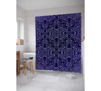 Штора (занавеска) для ванной JoyArty "Фантазия начинается" из сатена, 180х200 см с крючками, sc_23124