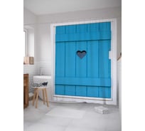 Штора (занавеска) для ванной JoyArty "Магическая дверь" из сатена, 180х200 см с крючками, sc_14205