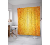 Штора (занавеска) для ванной JoyArty "Яркий орнамент" из сатена, 180х200 см с крючками, sc_17407