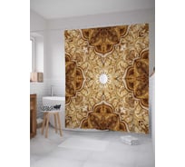 Штора (занавеска) для ванной JoyArty "Солнечные сны" из сатена, 180х200 см с крючками, sc_15832