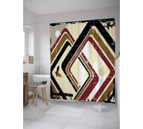 Штора (занавеска) для ванной JoyArty "Бабочка в оковах" из сатена, 180х200 см с крючками, sc_27686