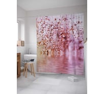 Штора (занавеска) для ванной JoyArty "Осенняя песня" из сатена, 180х200 см с крючками, sc_2631