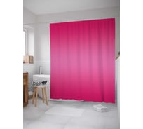 Штора (занавеска) для ванной JoyArty "Цвет розы" из сатена, 180х200 см с крючками, sc_23564