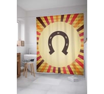 Штора (занавеска) для ванной JoyArty "Скопление удачи" из сатена, 180х200 см с крючками, sc_12056