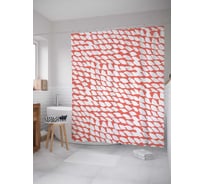 Штора (занавеска) для ванной JoyArty "Пятнистая поверхность" из сатена, 180х200 см с крючками, sc_20464