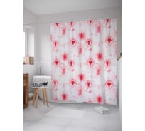 Штора (занавеска) для ванной JoyArty "Размытый батик" из сатена, 180х200 см с крючками, sc_16940