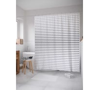 Штора (занавеска) для ванной JoyArty "Точечный мираж" из сатена, 180х200 см с крючками, sc_11556