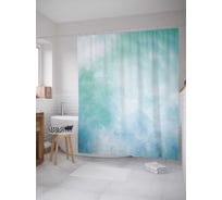 Штора (занавеска) для ванной JoyArty "Высоко в облаках" из сатена, 180х200 см с крючками, sc_15722