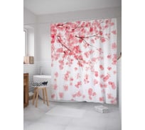 Штора (занавеска) для ванной JoyArty "Осенняя тоска" из сатена, 180х200 см с крючками, sc_2916