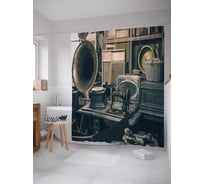 Штора (занавеска) для ванной JoyArty "Гордость антиквара" из сатена, 180х200 см с крючками, sc_10997