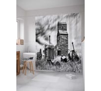 Штора (занавеска) для ванной JoyArty "Резервуар с водой" из сатена, 180х200 см с крючками, sc_15793