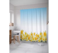 Штора (занавеска) для ванной JoyArty "Женская радость" из сатена, 180х200 см с крючками, sc_14145