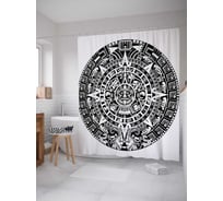 Штора (занавеска) для ванной JoyArty "Энергия мифов" из сатена, 180х200 см с крючками, sc_10646