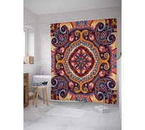 Штора (занавеска) для ванной JoyArty "История колдовства" из сатена, 180х200 см с крючками, sc_21959