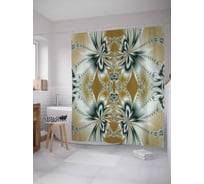 Штора (занавеска) для ванной JoyArty "Немыслимые отражения" из сатена, 180х200 см с крючками, sc_21584