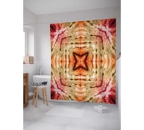 Штора (занавеска) для ванной JoyArty "Красочный секрет" из сатена, 180х200 см с крючками, sc_20342