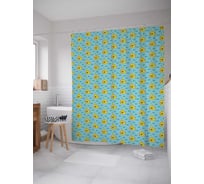 Штора (занавеска) для ванной JoyArty "Окружение подлодок" из сатена, 180х200 см с крючками, sc_22371