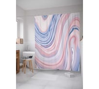 Штора (занавеска) для ванной JoyArty "Абстракция" из сатена, 180х200 см с крючками, sc_18907
