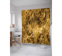 Штора (занавеска) для ванной JoyArty "Огненная паутина" из сатена, 180х200 см с крючками, sc_18910