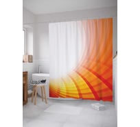 Штора (занавеска) для ванной JoyArty "Тоннельные краски" из сатена, 180х200 см с крючками, sc_2650