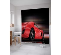 Штора (занавеска) для ванной JoyArty "Авто в ночи" из сатена, 180х200 см с крючками, sc_17765