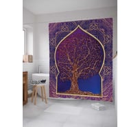 Штора (занавеска) для ванной JoyArty "Окно силы" из сатена, 180х200 см с крючками, sc_22426