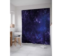 Штора (занавеска) для ванной JoyArty "Созвездие желаний" из сатена, 180х200 см с крючками, sc_22416