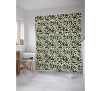 Штора (занавеска) для ванной JoyArty "Военные силы" из сатена, 180х200 см с крючками, sc_213175