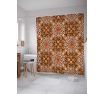 Штора (занавеска) для ванной JoyArty "Обманчивые пятна" из сатена, 180х200 см с крючками, sc_20357