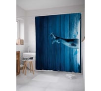 Штора (занавеска) для ванной JoyArty "Вырваться наружу" из сатена, 180х200 см с крючками, sc_22105