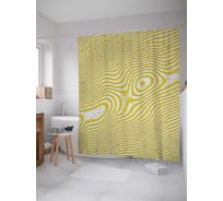 Штора (занавеска) для ванной JoyArty "Энергия дерева" из сатена, 180х200 см с крючками, sc_23407