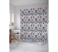 Штора (занавеска) для ванной JoyArty "Традиционный арабский орнамент" из сатена, 180х200 см с крючками, sc_25298