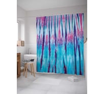 Штора (занавеска) для ванной JoyArty "Красочный купол" из сатена, 180х200 см с крючками, sc_20345